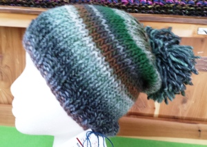 Hat knitted by Kathy Hagan
