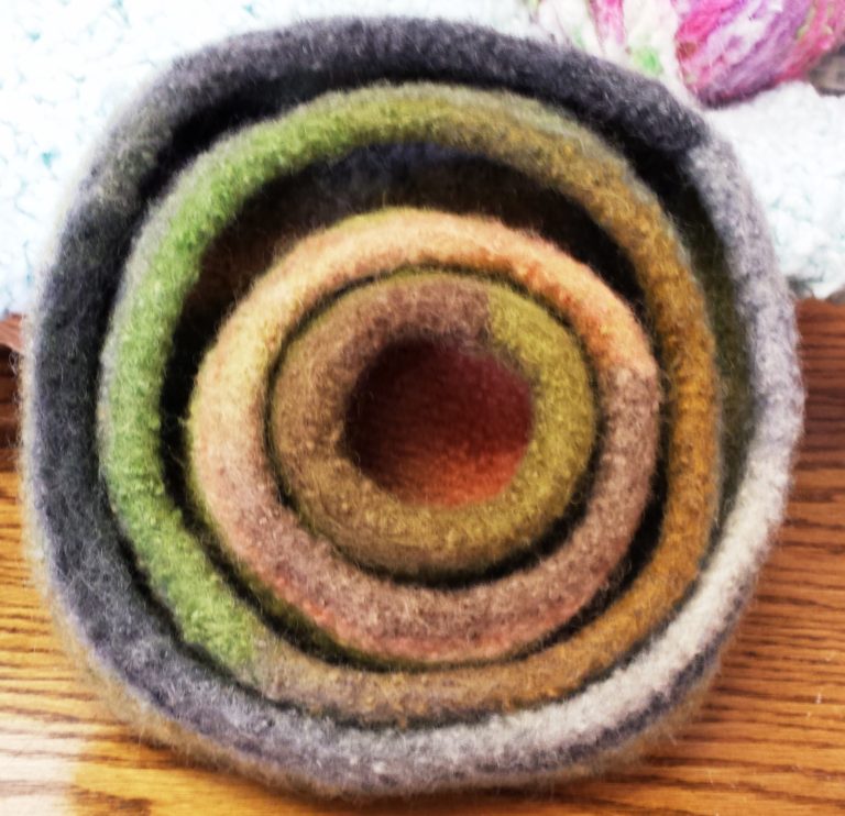 It’s All About Wool – Felted Nesting Bowls