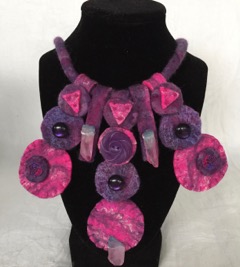 Necklace with crystals